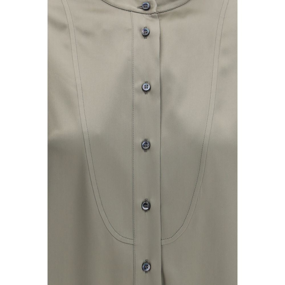Camicia in seta bicolore Brunello Cucinelli