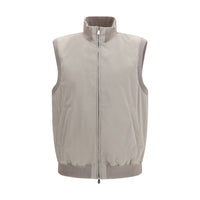 Brunello Cucinelli Gilet Sans Manches en Polyester Gris