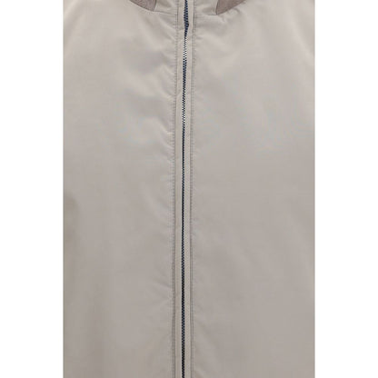 Brunello Cucinelli Gilet Sans Manches en Polyester Gris