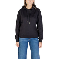 Calvin Klein Jeans Felpa Nera in Cotone con Cappuccio