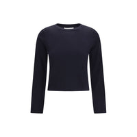 Extreme Cashmere Blue Cotton Long Sleeve T-Shirt