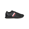 Sneaker da uomo in pelle nera Tommy Hilfiger