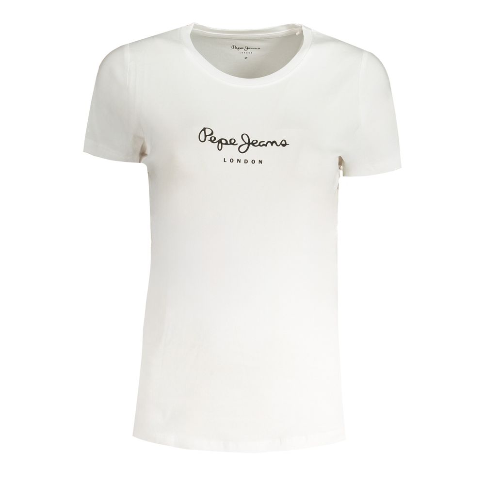 T-Shirt Pepe Jeans Bianco in cotone da donna