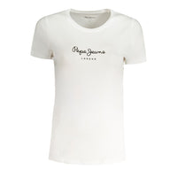T-Shirt Pepe Jeans Bianco in cotone da donna