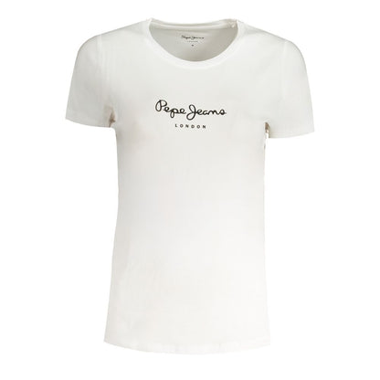 T-Shirt Pepe Jeans Bianco in cotone da donna