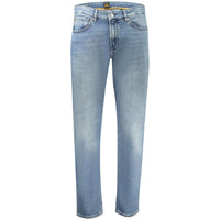 Jeans da uomo Hugo Boss in cotone blu, vestibilità regolare