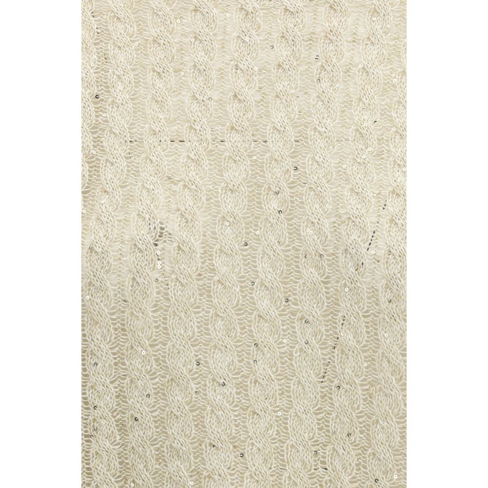 Sweat-shirt Brunello Cucinelli en lin beige