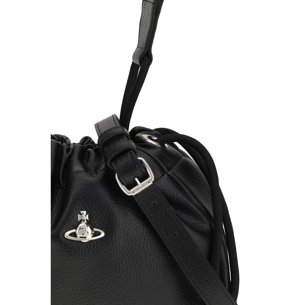 Vivienne Westwood Borsa a Spalla Nera in Polietilene