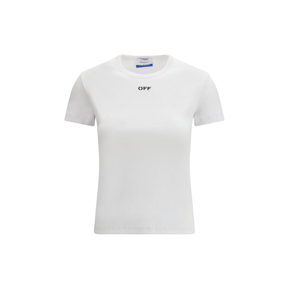 T-shirt Off-White en coton blanc