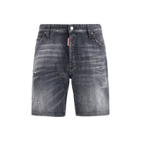 Dsquared² Bermuda in cotone neri
