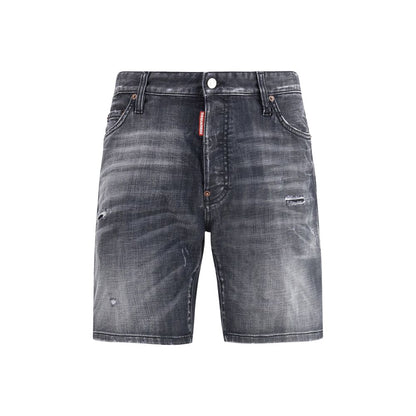 Dsquared² Bermuda in cotone neri