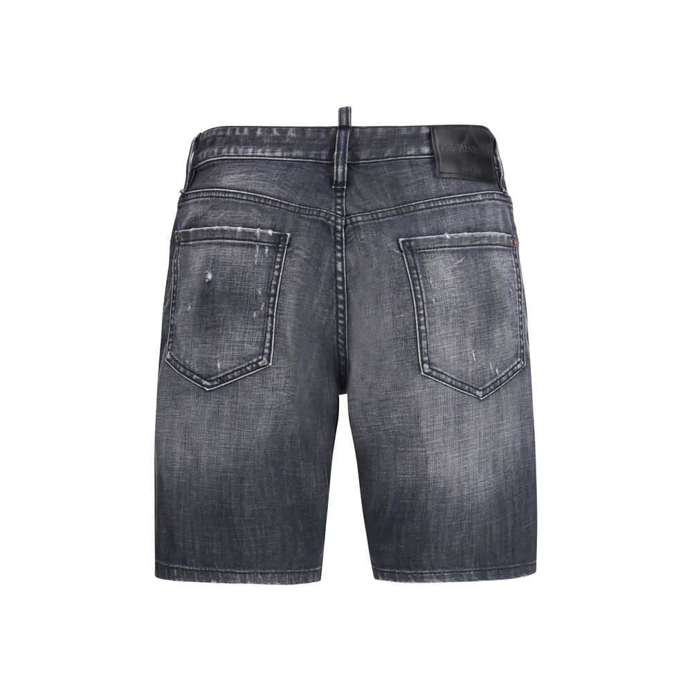 Dsquared² Bermuda in cotone neri