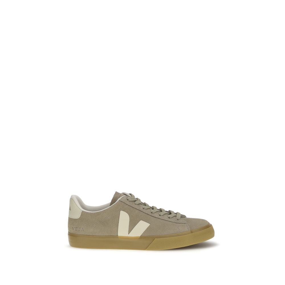 Sneakers Basse Veja in Pelle di Vitello Beige