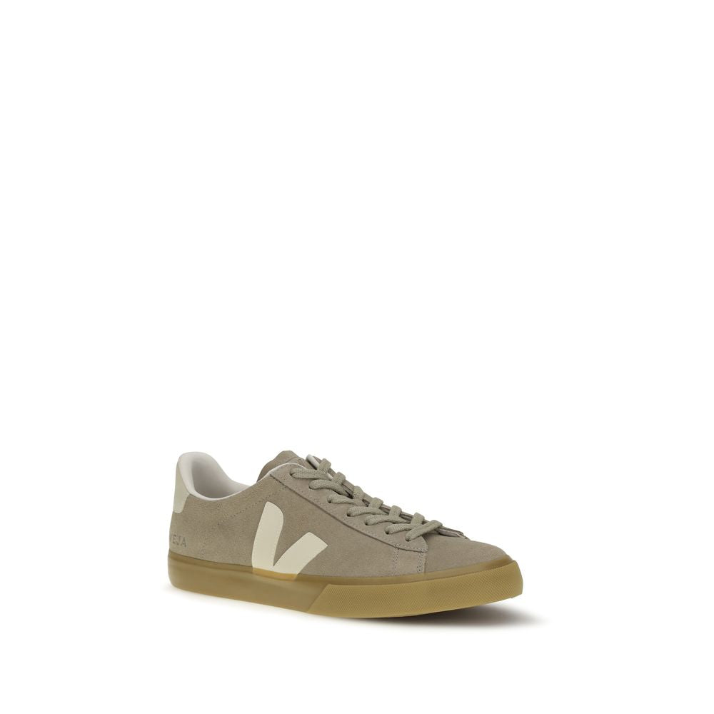 Sneakers Basse Veja in Pelle di Vitello Beige