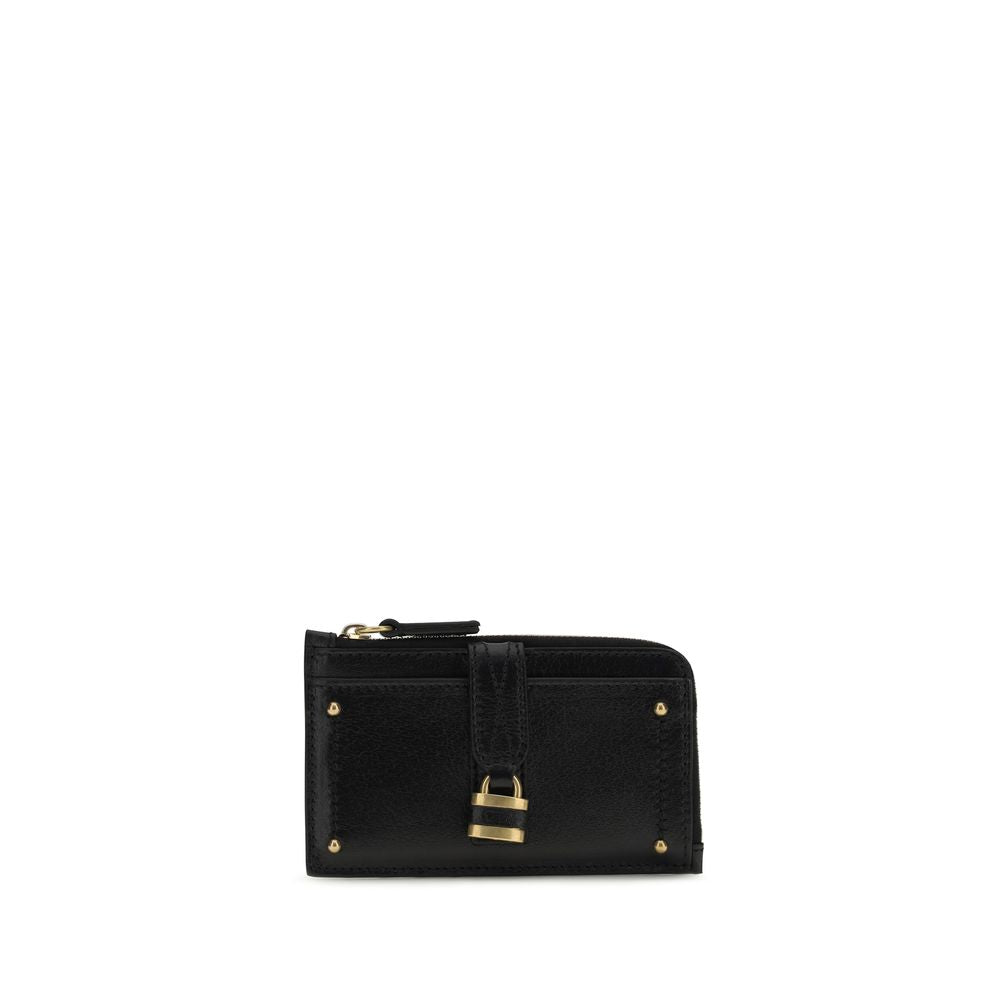Portefeuille Chloé en cuir de veau noir Bos Taurus