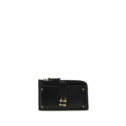 Portefeuille Chloé en cuir de veau noir Bos Taurus