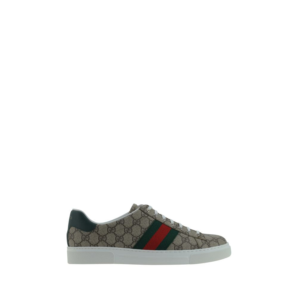Sneakers basse Gucci in polietilene beige