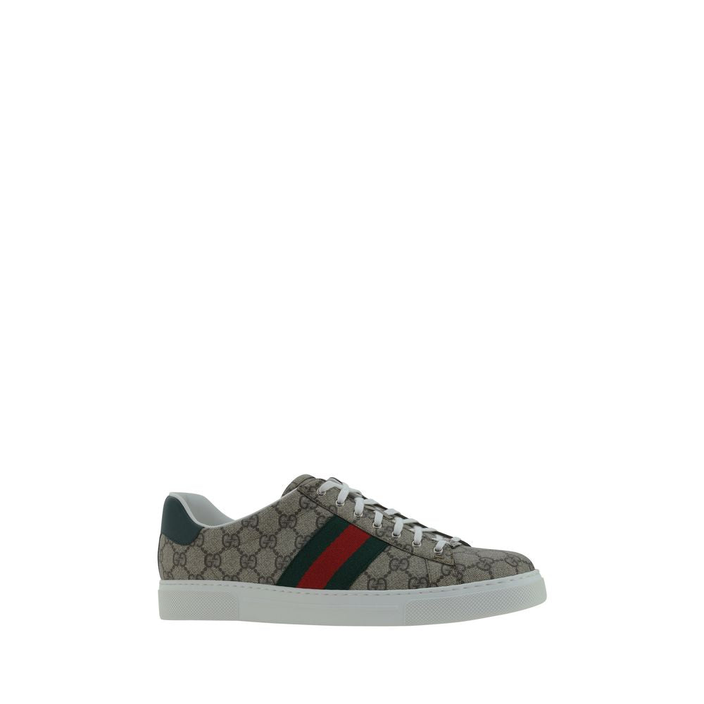 Sneakers basse Gucci in polietilene beige
