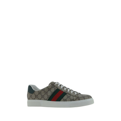 Sneakers basse Gucci in polietilene beige