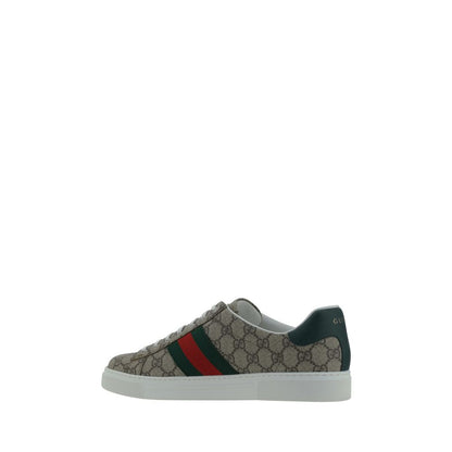 Sneakers basse Gucci in polietilene beige
