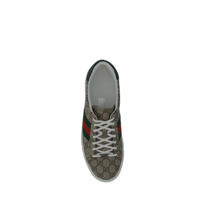 Sneakers basse Gucci in polietilene beige