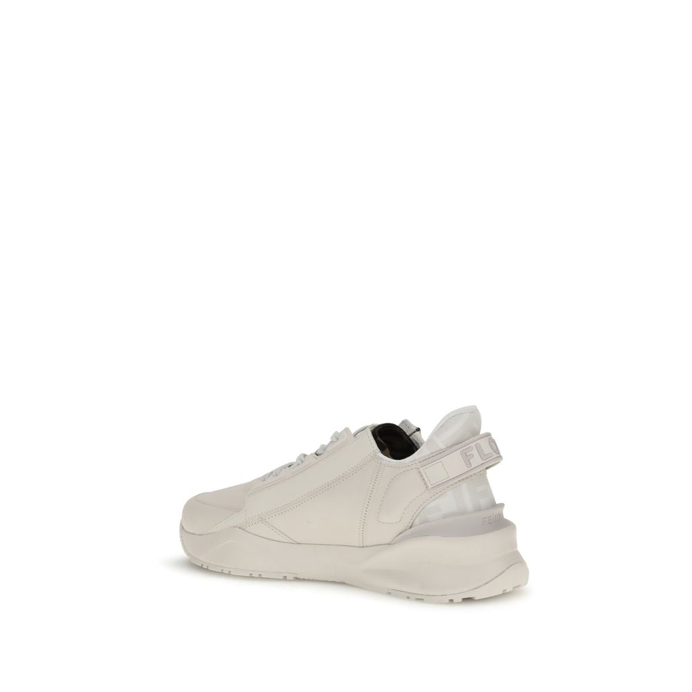 Sneakers sportive Fendi in pelle di vitello bianca Bos Taurus