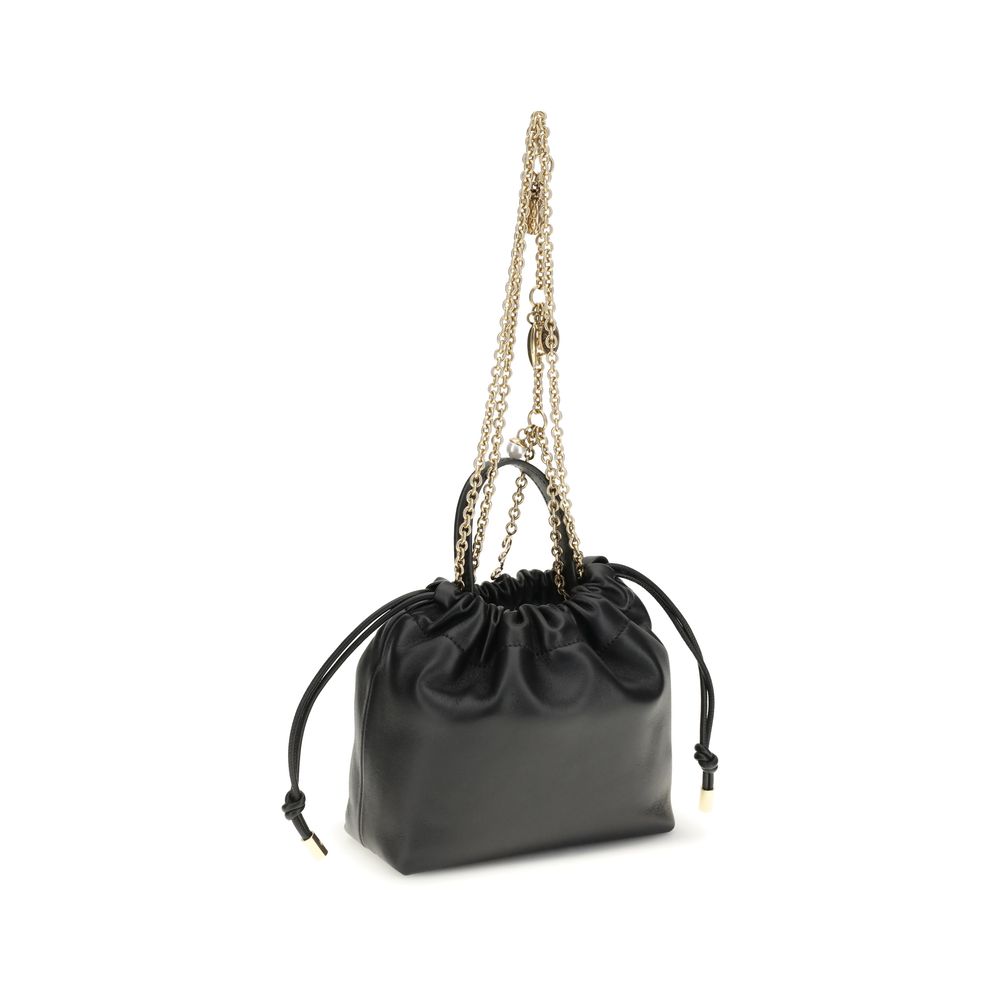 Borsa a tracolla Chloé in pelle di vitello nera Bos Taurus
