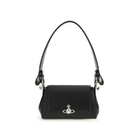 Borsa a tracolla Vivienne Westwood in poliuretano nero