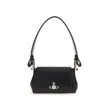 Borsa a tracolla Vivienne Westwood in poliuretano nero