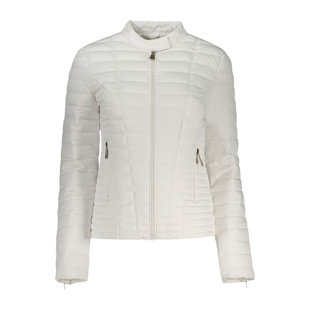 Giacca da donna Guess Jeans in poliuretano bianco