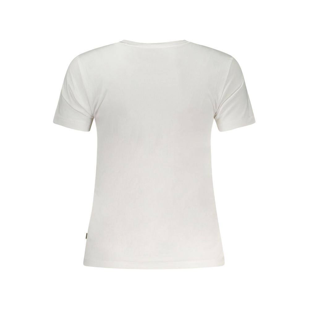 Guess Jeans T-shirt da Donna in Cotone Biologico Bianco