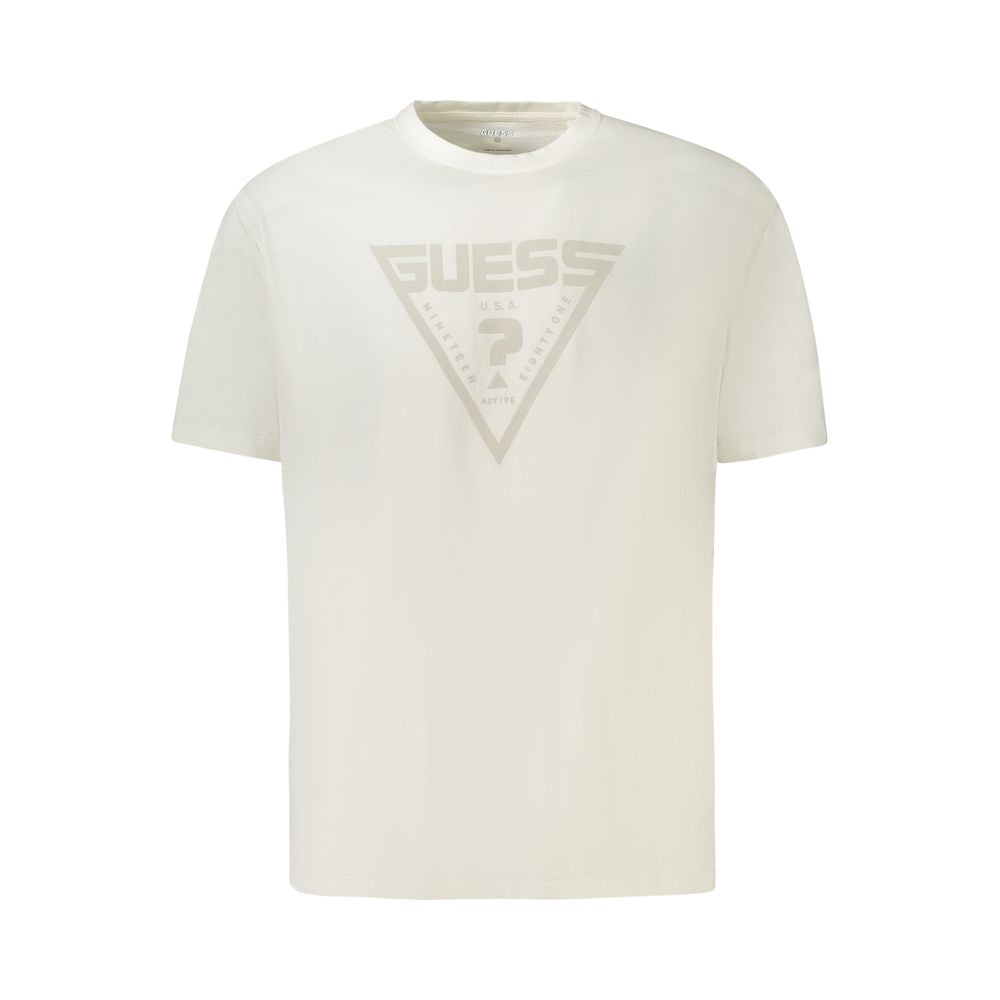Guess Jeans T-Shirt da uomo in cotone bianco