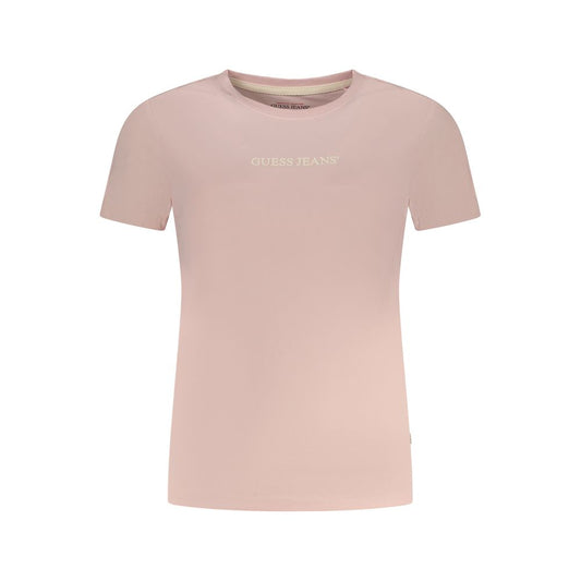 T-shirt Guess in cotone rosa da donna