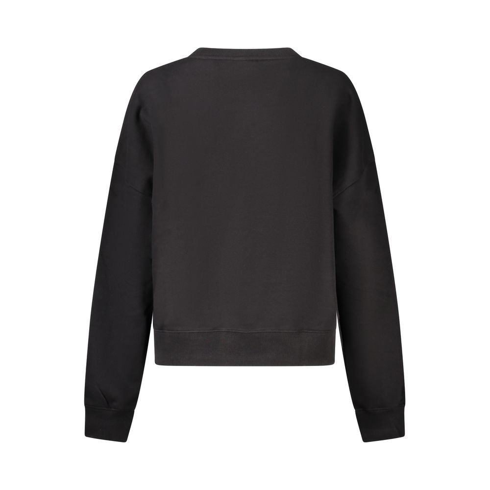 Guess Jeans Felpa da Donna in Cotone Organico Nera