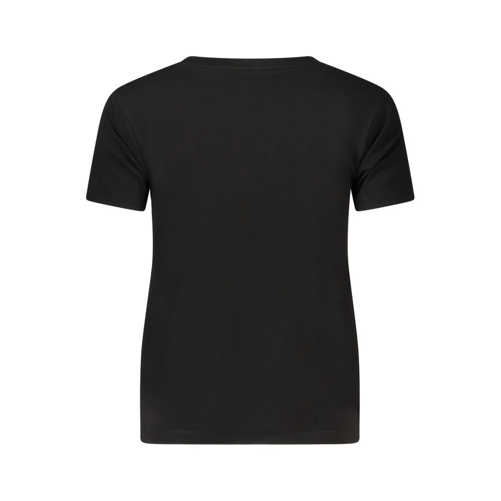 Guess Jeans T-Shirt Donna Nera in Cotone Biologico