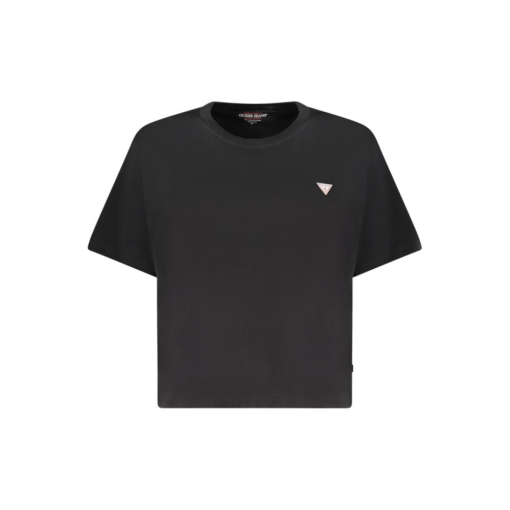 Guess Jeans T-Shirt da donna in cotone nero
