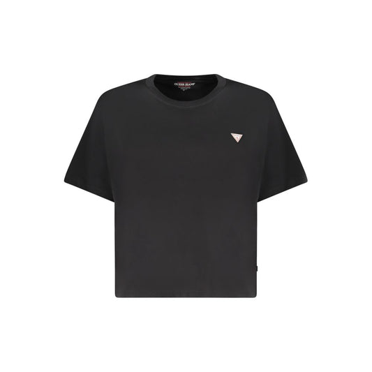 Guess Jeans T-Shirt da donna in cotone nero