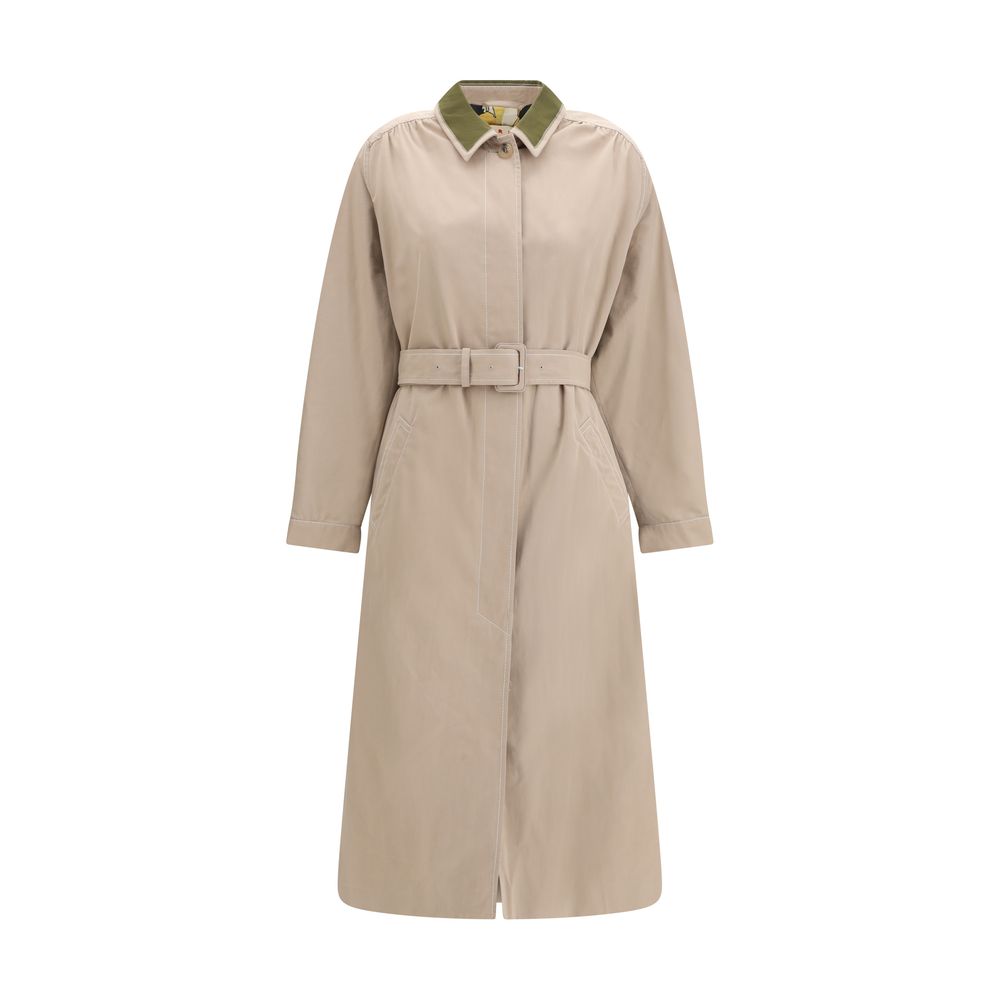 Manteau en coton multicolore Marni