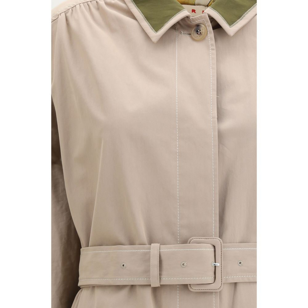 Manteau en coton multicolore Marni
