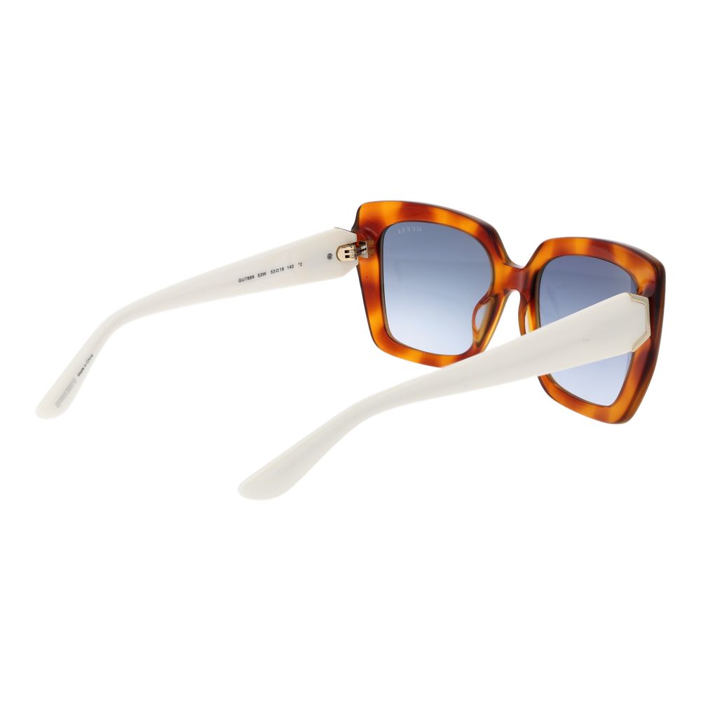 Occhiali da sole Guess in plastica marrone