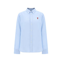 Camicia Elegante Ami Paris in Cotone Blu