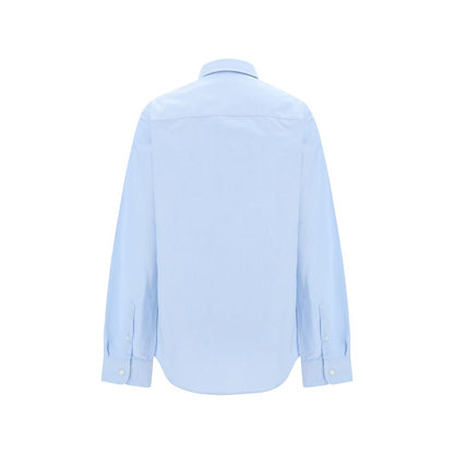 Camicia Elegante Ami Paris in Cotone Blu
