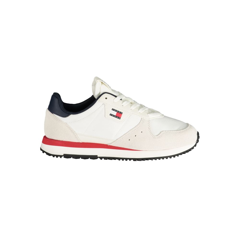 Sneaker da Uomo in Pelle Bianca Tommy Hilfiger