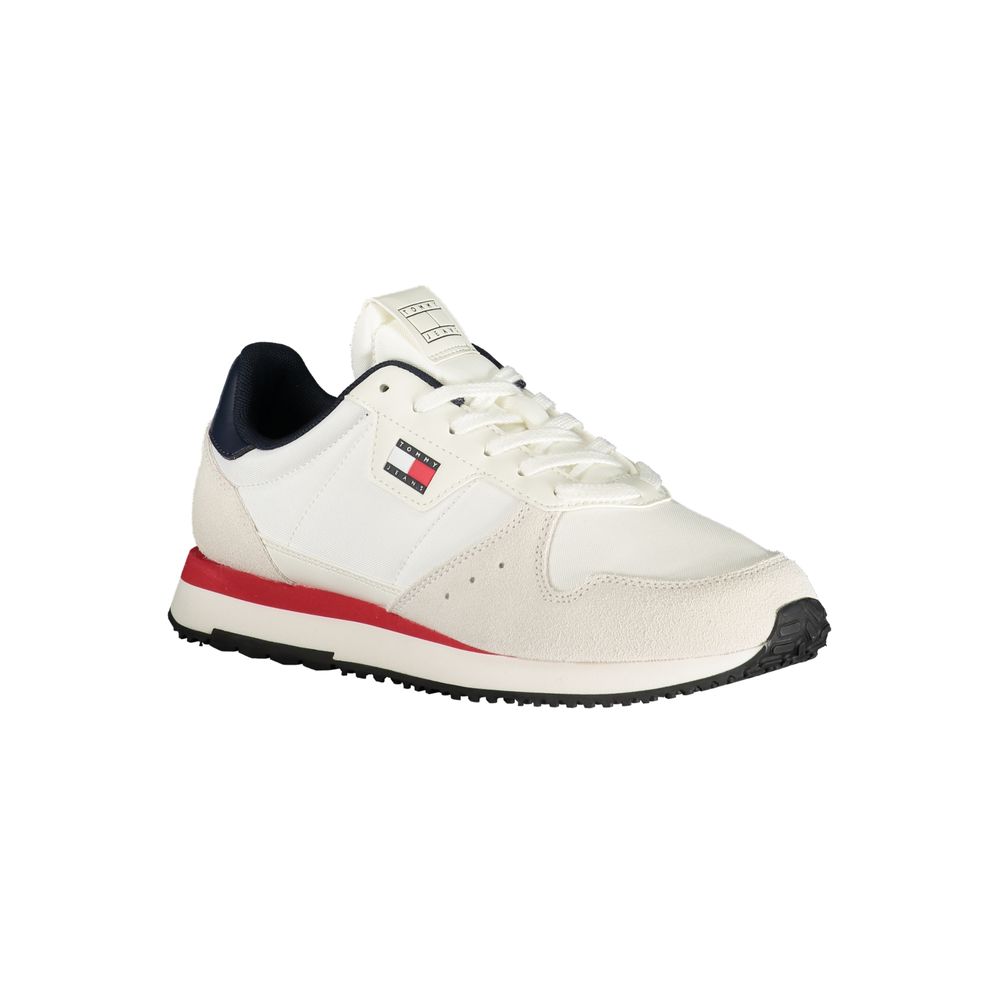 Sneaker da Uomo in Pelle Bianca Tommy Hilfiger
