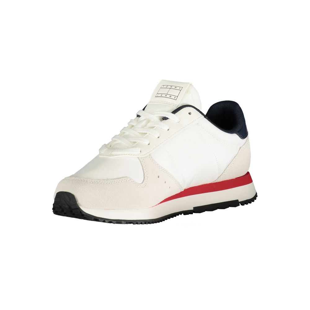 Sneaker da Uomo in Pelle Bianca Tommy Hilfiger