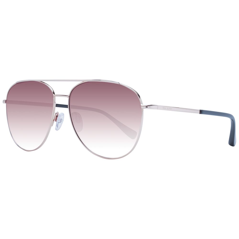 Occhiali da sole in metallo Ted Baker color oro rosa