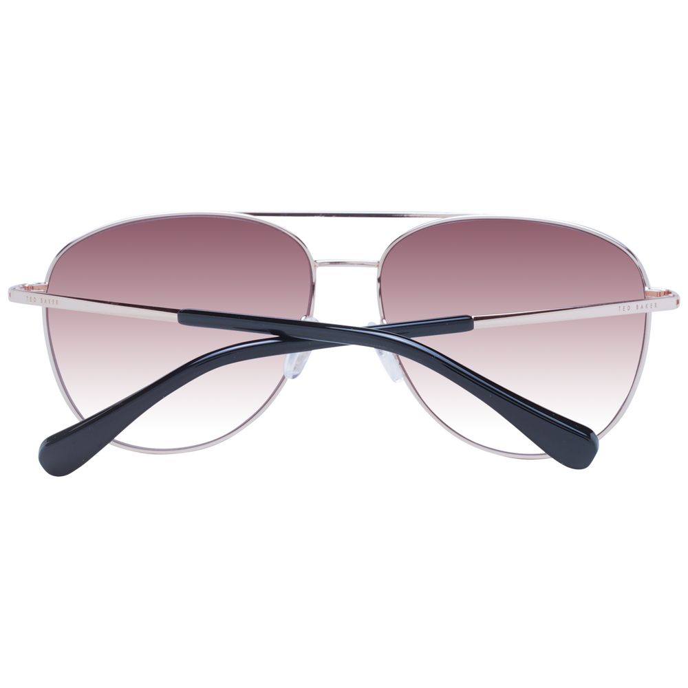 Occhiali da sole in metallo Ted Baker color oro rosa