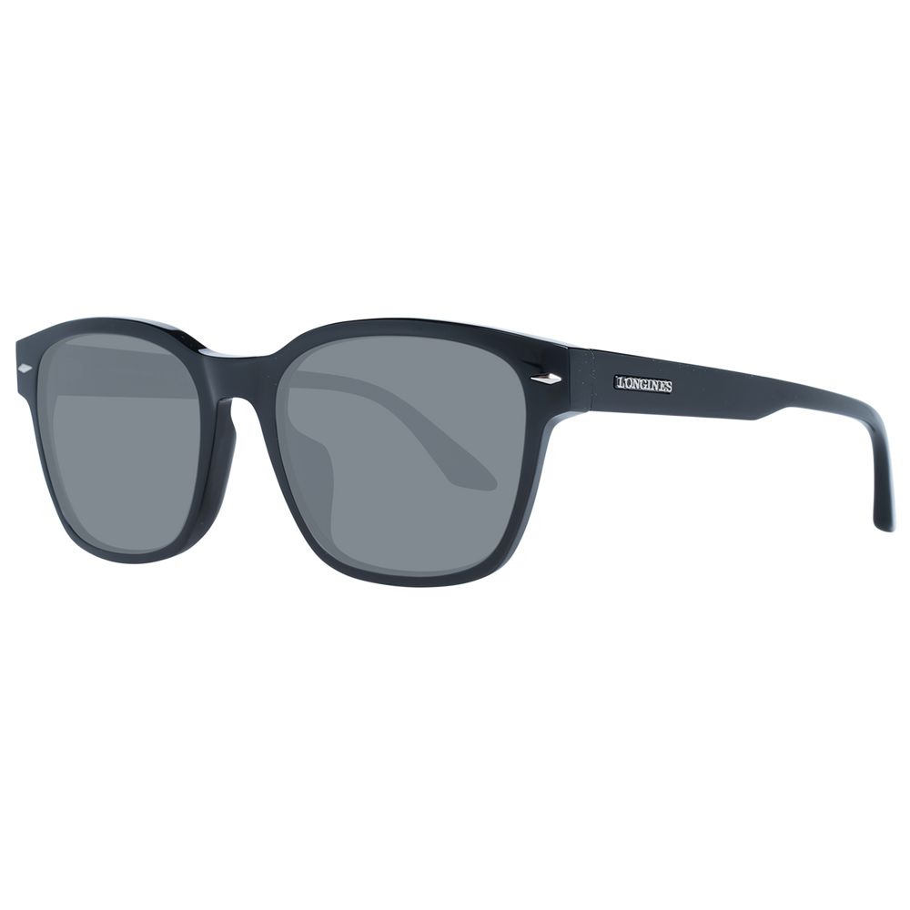 Lunettes de soleil en plastique noir Longines
