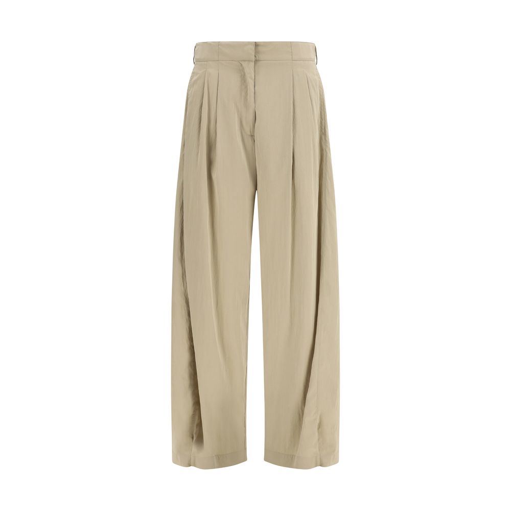 Pantalone Casual The Row in Seta Beige