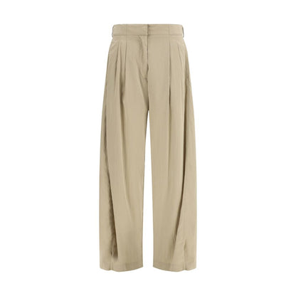 Pantalone Casual The Row in Seta Beige